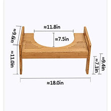 LZL Sgabello WC Sgabello da Toilette di bambù Regolabile Sgabello da Bagno Portatile Che assorbe l'altezza dell'urnario per Bambini e Adulti Vasino Tozzo (Color : Brown, Dimensione : Conventional)