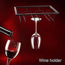 Portabicchieri da vino sotto l'armadio, portabicchieri da vino Portabicchieri da appendere in vetro per ripostiglio in cucina