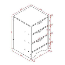 N/Z Attrezzatura Domestica Comodino Comodino Comodino con cassetti Armadietto portaoggetti Scaffale per archivio Grande