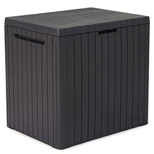 KETER Contenitore da Giardino City Antracite in Plastica Portaoggetti Bauletto