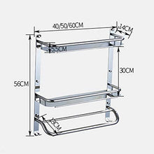 AINIYF Bagno Bagno Doccia Mensola Organizzatore a Parete in Acciaio Inox Punch Colla Libera Torre del Gancio del Gancio Fino Fence (Dimensioni: 41x14x56cm)