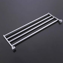 XXYWJF Bagno Asciugamano Rack Pieghevole Alumimum Chrome Supporto del tovagliolo fissato al Muro del tovagliolo Mensola con Ganci Deposito e Supporto del Telaio