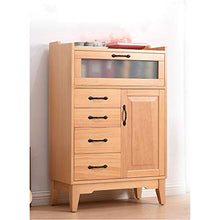 GFBVC Credenza Legno Accent Buffet Credenza Servizio Bagagli Armadio con Porte Ingresso Cucina Sala Console Living Room (Color : Wood, Size : 67x35x103cm)