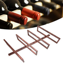 Portabottiglie da parete, portabottiglie, portabottiglie da vino Portabottiglie antiruggine durevole Facile(Inclined wine rack 4 bottles of bronze)