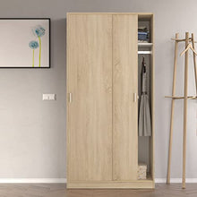 13Casa Jenny S01 Armadio Anta Scorrevole, Legno ingegnerizzato, Marrone, 100 x 50 x 200 cm