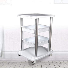 DHR- 4-tier apparecchiatura di bellezza di rotolamento Carrelli, Parrucchiere Salone di carrello su ruote, cucina deposito multifunzionale carrello, carico di 50kg Bagagli servizio di bellezza trolley