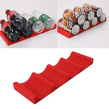 Yardwe Bottiglia E Lattina Impilatore Frigorifero in Silicone Bottiglie di Birra Impilatore Cremagliera Porta Bottiglie di Vino Organizzatore Soda può Organizer Mat per Cucina