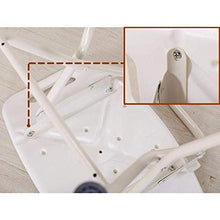 JTKDL Sgabello da Doccia Bagno Home Sgabello da Bagno Pieghevole per Donna Incinta Plastica Spessa Bianca per Adulti