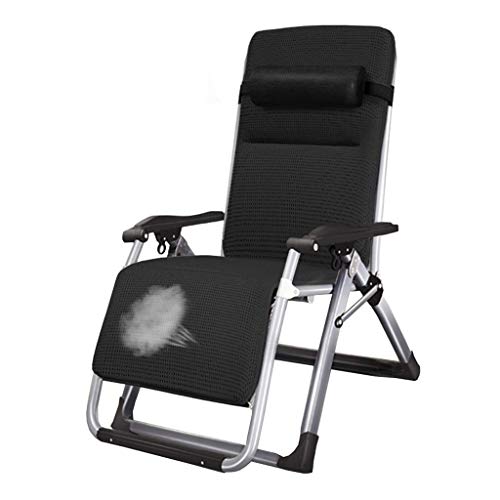 DGHJK Patio reclinabile Pieghevole Sedie a gravità Zero Lettino da Spiaggia Lettino reclinabile con Comodi Cuscini Traspiranti Portabilità Leggera Carico Massimo 150 kg