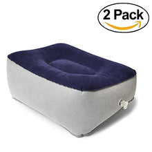 Gonfiabile cuscino Pad Travel Leg Pillow Portable aircraft poggiapiedi poggiapiedi floccato gonfiabile Foot Pad cuscino aircraft Travel sgabello (borsa di stoffa)