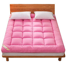 QXTT Materasso Letto Futon Matrimoniale E Singolo Pieghevole E Arrotolabile Materassi da Terra Alto 10cm Futon Trapuntato Salvaspazio per Campeggio Balconi Picnic,Pink-90 * 200cm