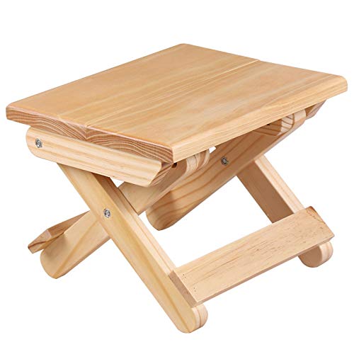 YLLHK Sgabello Pieghevole da Viaggio Portatile Adulti, Sgabello da Campeggio in Legno Bambini, Sgabello da Pesca All'aperto, Compatto e Facile da Riporre, per Giardino, Cucina, Bagno, Parco, Pesca