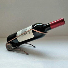LHQ-HQ Bottiglia di vino rosso cremagliera cafe bar semplice vino in ferro battuto decorazione cremagliera retrò vino europeo decorazione, singola bottiglia Holder controsoffitto Piccolo Wine Rack bot