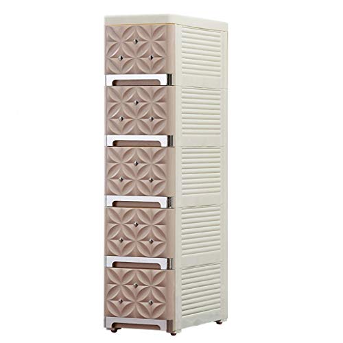 BUDBYU Armadio a Lato Stretto, Armadio con Cucitura in plastica Tipo cassetto Armadio da Bagno Armadio da Cucina Stretto ripiano per Risparmiare Spazio