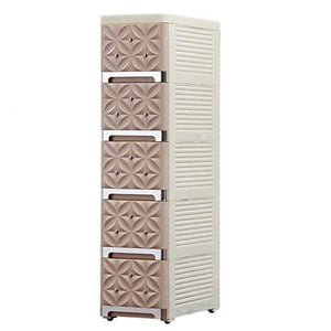 BUDBYU Armadio a Lato Stretto, Armadio con Cucitura in plastica Tipo cassetto Armadio da Bagno Armadio da Cucina Stretto ripiano per Risparmiare Spazio