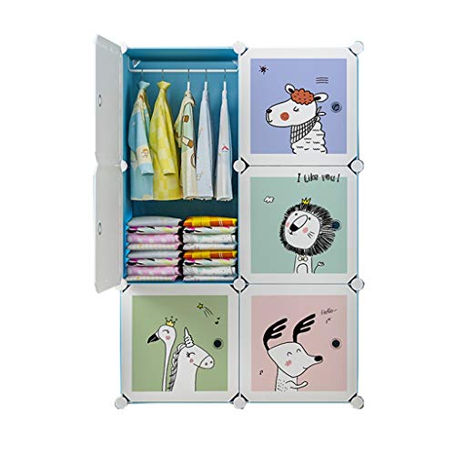 Locker Armadio Armadio Armadio Hanging Noleggio Home Camera Removable Storage Vestiti di Plastica Scaffalature Dormitorio MUMUJIN (Size : 75X37X111CM)