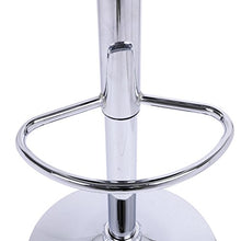 WOLTU BH32sz-2 Sgabelli da Bar Sedia Cucina Alta con Schienale Senza Braccioli Girevole Tessuto di Lino/Cromato Nero 2 Pezzi