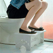 LZL Sgabello WC Sgabello a Sgabello vasto vasino Bagno WC Antiscivolo Sgabello in Legno Eco-Friendly e sostenibile Vasino Tozzo (Color : White, Dimensione : Conventional)