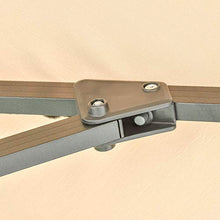 Outsunny Ombrellone da Giardino a Braccio 300x300cm con Manovella, Inclinazione Regolabile e Girevole a 360°, Khaki