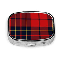 Brodie - Portapillole quadrato per medicine, motivo tartan