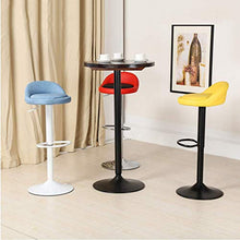 Poltrone Nubao Sedie Bar, sgabelli Alti, sedie girevoli, Reception, Bar, caffetteria, Red (Color : Yellow)