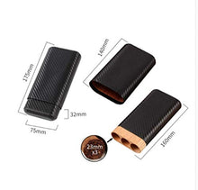 DPLQX sigari armadi, Finestra di Vetro Trasparente Versatilità Durevole Buona Tenuta Removibile Peso Leggero Facile da Portare in Giro humidor per sigari ammezzati,Black_175x75x32mm/7x3x1in