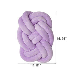 KAIKUN Cuscino a Nodo Cuscino Knot Cuscino Confortevole Cuscino del Sedile Cuscino Verde Annodato Cuscino Decorativo per Camera da Letto Cuscino a Nodo Purple