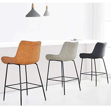 LF- Bar Stool Bar Stool, Sgabello Alto, Bar Chair Casa seggiolone Indietro Bar Stool semplicità (Color : Gray)