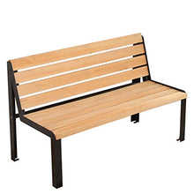 Outdoor Sedia Solida Parco In Legno,doppi Panca Da Giardino Giardino Sul Retro In Ferro Battuto,anti-corrosione E Anti-ruggine All'aperto Retrò Panca Mobili,utilizzato Per La Terrazza Balcone Giardi
