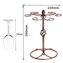 LXH-SH Cremagliera del Vino Nana attaccatura del Supporto di Calici, freestanding 6 Ganci Tazza del Vino Gancio Basamento del Vino Calici Cabinet 23x23x29cm scaffali Vino contatore