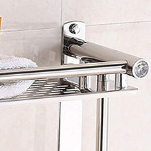 JKCKHA Northern Europe. Bella Creativa Moderna dell'argento Tre Piani 1 in Acciaio Inox Bagno Hotel Bagno Rack/Rack/Wall Hanging Multifunzione
