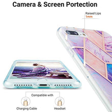 Custodia in TPU (IMD Marmor) per iPhone 8 Plus/7 Plus, colore: Viola