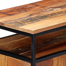 vidaXL Credenza Durevole Madia Resistente Ampia Spaziosa Robusta Pratica Utile Solida Armadio 60x35x76 cm in Legno Massello di Recupero e Acciaio