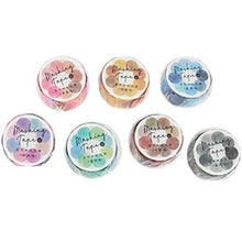 Toddmomy 7 Rotoli di Frutta Candy DOT Washi Tape Set Adesivi Rotondi per Journal Planner Fai da Te Scrapbooking Notebook Decalcomanie (Colori Casuali)