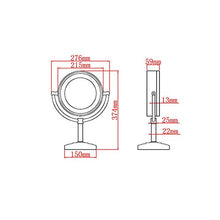 specchio trucco,specchio trucco,Specchio da trucco da tavolo a LED con ingrandimento 3 volte da 8,5 pollici, specchio da trucco illuminato in stile europeo-oro