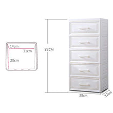 EXCLVEA Armadio Appendiabiti Governo di immagazzinaggio for Closet Ufficio Sala Giochi 5 Cassetti Armadio (Colore : Bianca, Dimensione : 83x38x32cm)