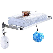 LYFHL - Portasciugamani da parete, da bagno, pieghevole, in acciaio inox, dimensioni: 50 cm