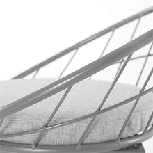 LWW Sgabelli, Sedia Sgabelli moderni con schienale poggiapiedi per la cucina di alta panno Sgabello Cuscino Sedie da pranzo | Legs Bar industriale sgabello di metallo,Grigio,75CM