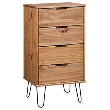 vidaXL Cassettiera 45x39,5x90,3 cm in Legno Massello di Pino