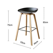 Sgabello da bar LF alla moda, creativo e alla moda, per la casa, schienale alto e seggiolone, girevole, per la colazione, ristorante, sgabello sollevabile, semplicità (colore: grigio)
