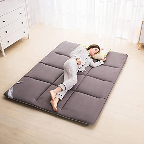 SINKITA Magro Japanese Tatami Futon,Collassabile Portatile Arrotolato Supporto. Materasso Futon Fondazione Antibatterico Campeggio Topper Letto Topper per Letto-B-180x200cm(71x79inch)
