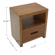 Marchio Amazon - Rivet - Mobiletto con cassetto, 55 x 40 x 60,5 cm, marrone