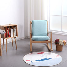 XinQing-Sedia a Dondolo Sedia a Dondolo in Legno massello Nordico Sedia da Giardino all'aperto Balcone Salotto, Blu