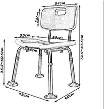 Bath Chair Household Plastic Chair Bath Chair Anziani Bath Chair Antiscivolo da Bagno Sgabello Donna Incinta Indietro Chair Sicurezza