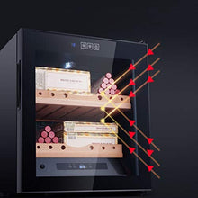 Armadio per Sigari Temperatura E umidità Costanti Frigorifero Domestico Idratante Mini Controllo Dell'umidità Armadio per Sigari Mensola in Legno di Cedro Raffreddamento E Riscaldamento Intelligenti