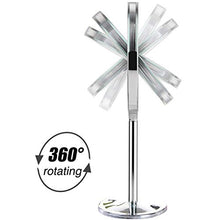 YUESEN Ovale Doppia Faccia Specchi Specchio Bagno,Specchio da Trucco Ingranditore Make Up Specchiera da Tavolo,Argento