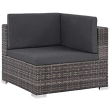 SOULONG Set Divani da Giardino, Set 6 Pezzi Mobili da Giardino in Polyrattan, Divano e Tavolino con Cuscini Giardino per Esterno