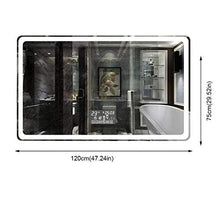 WEHOLY Specchi per il trucco a parete Specchio per il trucco Smart Mirror Touch Screen Specchio per il bagno a parete Han HD con specchio per il trucco leggero