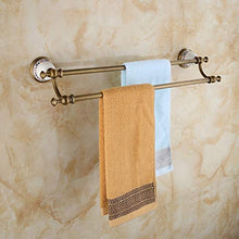 Mensole Doccia Portasciugamani Multifunzionale Portasciugamani Multifunzionale con Portasciugamani A Parete in Ceramica Anticata, Portasciugamani da Bagno in Ceramica (Doppia Barra)