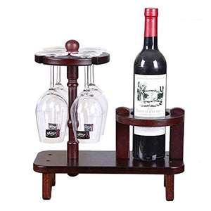 W.Z.H.H.H Mestieri Wine Rack Supporto di Vetro Vino mensola di Vino di Legno Bottiglia Wine Rack mensola in Legno Hanging Cup Holder Decorazioni per la casa